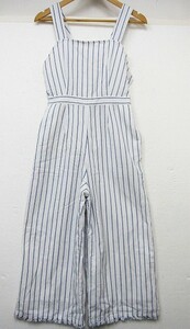 Rienda Rienda Tsutsugi All-in-One Comefit Cotton Stripe White Ladies M Size ■ L26230SSSS222-20720-50