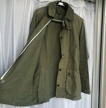 復刻 初期灯台ロゴ★Barbour / BEDALE Mセージグリーン★2012春夏 ノンワックス ビデイル バブアー/ノンオイル コットン カーキ ジャケット_画像6