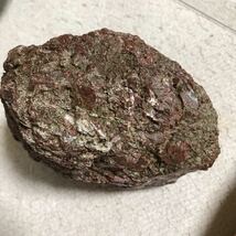 国産鉱物 鑑賞石 石 原石　自然石と思います赤い石です産地不詳です、細かい粒です、_画像9