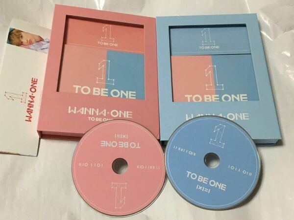 送料込み　WANNA-ONE　CD　２個セット　1stミニアルバム　☆TO BE ONE☆　1×1＝1　韓国盤　K-POP　