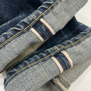 91年製 Levi's リーバイス 鬼ヒゲ ハチノス W701XX W28 L32(7号)レディース シンチバック ジーンズ デニム 赤耳 bigE ビンテージの画像9