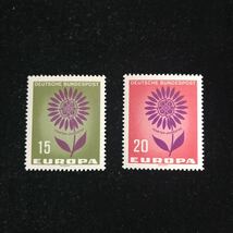 ☆ドイツ《ヨーロッパ切手》SCOTT#897-98/2種完/1964年/未/NH_画像1