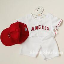 ビルドアベア★メジャーリーグ ロサンゼルス エンゼルス ユニフォーム テディベア ダッフィー クマ 野球 Los Angeles Angels Uniform 3点_画像2