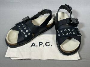 新品 定価53900円 sacai サカイ A.P.C. コラボ Jules Sandal 38 サンダル サカイ アーペーセー