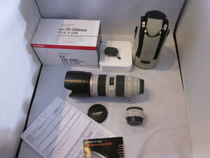 中古動作品 Canon キヤノン EF70-200mm F2.8 L IS USM レンズ+EXTENDER、EF1.4x付