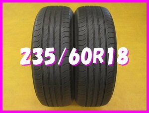 ◆送料無料 C1s◆　6分山　235/60R18　103H　ダンロツプ　SPSPORTMAXX050　夏２本　※2018年製