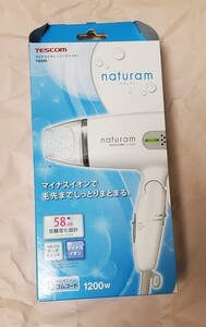 【新品】TESCOM テスコム マイナスイオンヘアードライヤー naturam ホワイト