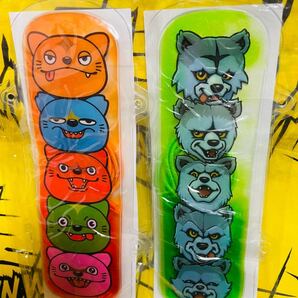 MAN WITH A MISSION スリムクールジェル(ゴム付き) マンウィーズ(オレンジ) LINEスタンプ(グリーン) 新品