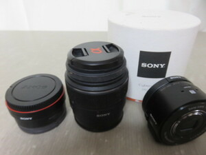 595☆SONY ソニー LA-EA1/SAL1855/Lens G Cyber-shot DSC-QX10 ジャンク扱 カメラ レンズ 1円～