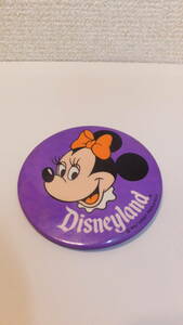 ★Disneyland park California★ Button ミニーマウス ディズニーランド 缶バッチ　カリフォルニア　USED IN JAPAN