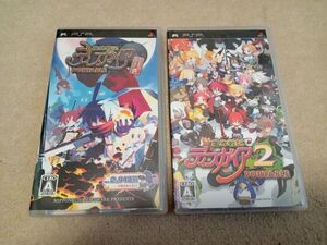 PSP 魔界戦記ディスガイア/ディスガイア 2 PORTABLE 2本セット 中古