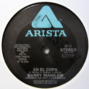 M/HF798/BARRY MANILOW/EN EL COPA/COPACABANAスペイン語バージョン/US 12inch