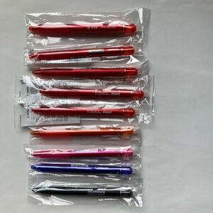 パイロットフリクション水性ボールペン 9本(赤5本、ピンク1本、オレンジ1本、ブルー1本、黒1本)