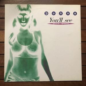 【house】Donna / You'll See［12inch］オリジナル盤《4-2-06 9595》