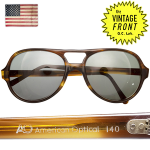 1960's アメリカンオプティカル USA ヴィンテージ Wブリッジ サングラス 58mm AO American Optical ティアドロップ アビエーター 眼鏡 1311