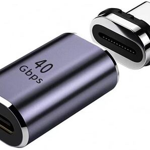 磁気 Type-C 変換 I字型、PD 100W急速充電 40Gb/s
