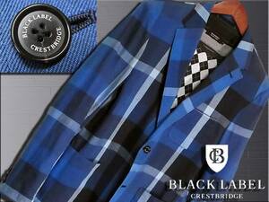 大人気L！CBチェック　テーラードジャケット▼ブラックレーベルクレストブリッジ　BLACK LABEL CRESTBRIDGE