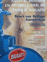 ■オランダ■1998～99 BUGATTI/ブガッテイ回顧展ポスター■エットーレ・ブガッティ_画像3