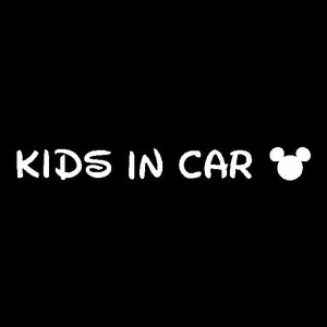 KIDS IN CAR Mickey простой модель симпатичный разрезные наклейки 2 листов Kids in машина 