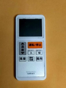 オーム電機 エアコン リモコン OAR-N11 保証あり ポイント消化