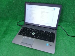 [2157] HP ProBook 450 G1 Core i5 4200M 2.5GHz メモリ4GB HD無 15.6インチ DVDマルチ wi-fi BIOS OK OS無 中古 キー不良 ジャンク