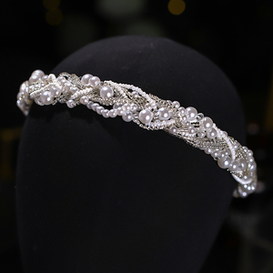 [ price cut consultation OK] rhinestone hair band wedding head dress celebration. present 