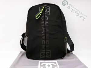 ◆S2465 CHANEL シャネル スポーツ ロゴ ナイロン リュック バッグ 美品