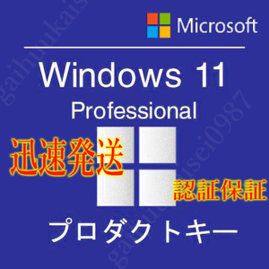 ＠決済即発送＠ Windows11 pro プロダクトキー 　64bit　ガイド付き　新規インストール/アップグレード　 認証保証