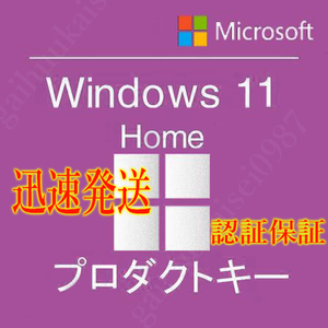 ＠決済即発送＠ Windows11 HOME プロダクトキー 　64bit　ガイド付き　　 認証保証