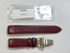 D0051AL SEIKO セイコー スピリット 20mm 純正革ベルト カーフ ワインレッド SCBS021/6R15-01A0用 ネコポス送料無料