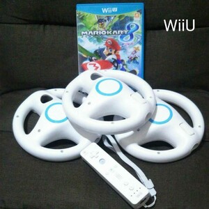 Nintendo WiiU マリオカート8 ハンドル リモコン セット
