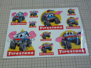 Firestone ステッカー 1シート ファイアストン ファイヤーストーン