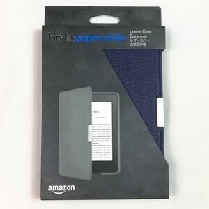 Amazon アマゾン 純正 Kindle Paperwhite レザー カバー 【Kindle Paperwhite(第5世代、第6世代、第7世代)専用】ネイビー 濃紺