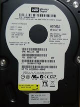 ●Western Digital WD2500JS 250G SATA300/7.2K/8M/黒 動作良好 (IH880S)_画像3