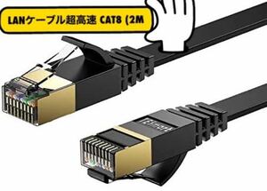 LANケーブル超高速 CAT8 40Gbps 2000MHz対応長さ(2m
