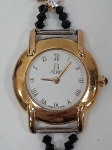 △ FENDI/フェンディ REGISTERED MODEL 3 ATM クォーツ 腕時計 (KS5-33)