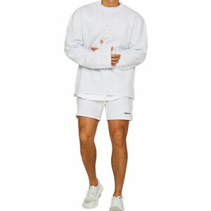  футболка фитнес брюки верх и низ в комплекте мужской шорты шорты L размер белый 