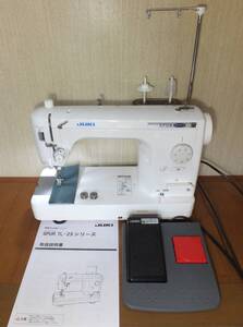JUKI職業用本縫いミシン SPUR BUNKA(TL-25DX) 中古完動品 LED手元照明に改良!