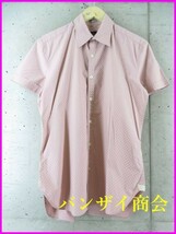 【送料300円可】010c106◆良品◆Paul Smith ポールスミス ドット柄 半袖コットンシャツ M/水玉柄/ジャケット/トラッド/アメカジ/メンズ_画像1