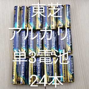 東芝 TOSHIBA アルカリ乾電池 アルカリ単4電池 4 単4形 24個