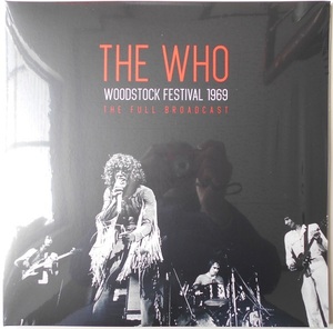 ■新品■The Who ザ・フー/Woodstock Festival 1969 -the full broadcast-(2LPs) カラー(CLEAR)レコード