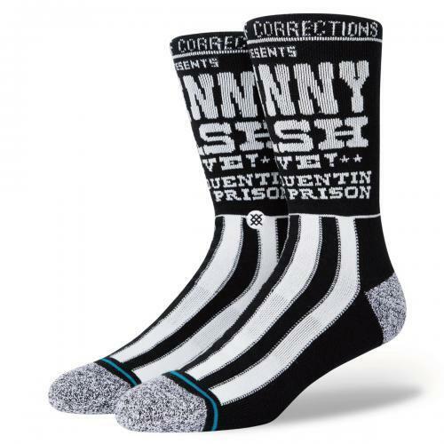 STANCE CASH CORRECTIONS サイズL BLACK JOHNNY CASH ジョニー・キャッシュ コラボコレクション インフィニット クルー ソックス 靴下