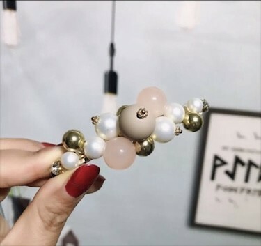 バレッタ パール レディース 韓国 模造真珠ピン ヘアアクセサリー ラインストーンピン 新しいコレクション #C329-2