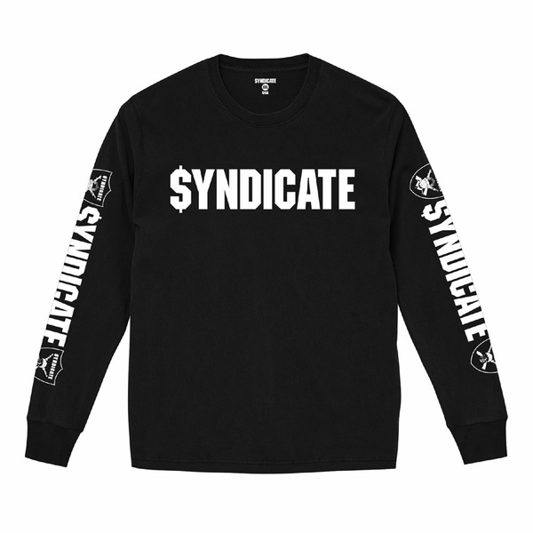 新品未使用★SYNDICATE★ライムシンジケート★ロンＴ★ブラック★L