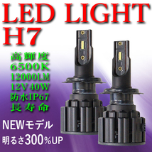 ■最新モデル H7 LEDライト 送料無料 車検対応 高輝度 高速冷却ファン付 ノイズキャンセラー 2個入 一年保証 PX4-H7_画像1