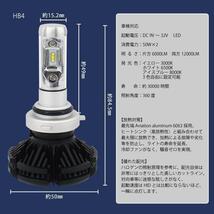 即日発送 送料無料 X3 PHILIPS ファンレス 一体型 HB4 LED KIT ヘッドライト 車検対応 プリウス H15.09～ NHW20_画像4