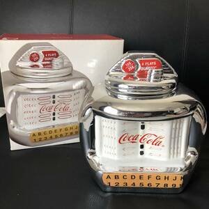 Geki Rare ★ Coca -cola Cookie Juque Box Design Pottery ★