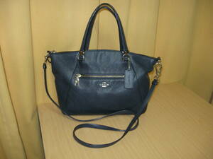  prompt decision Coach COACH handbag / shoulder bag navy navy blue 2way 34340 Cross g lane Christie Cross body 