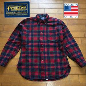 ★【 PENDLTON 】★ MADE IN USA ウールチェックシャツ★サイズM★ i-557