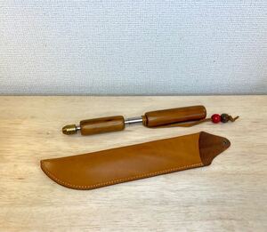 【本革】Belmont 焚き火BM-379 焚き火ブロウパイプの本革ケース レザーケース 火吹き棒ケース